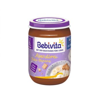 Bebivita Лека нощ млечна каша с бисквити от 6 месечна възраст х190 грама - 1084
