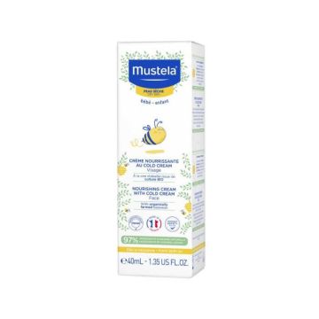 Mustela Подхранващ крем за лице с колд крем за бебета и деца за суха кожа x40 мл