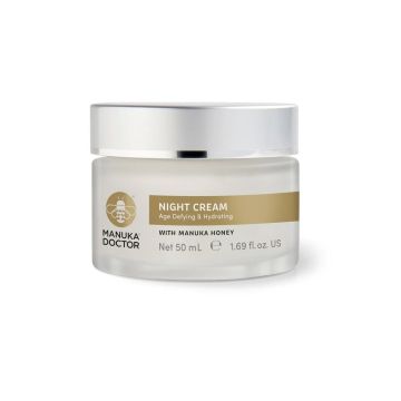 Manuka Doctor Нощен хидратиращ анти-ейдж крем за лице с мед от манука x50 мл