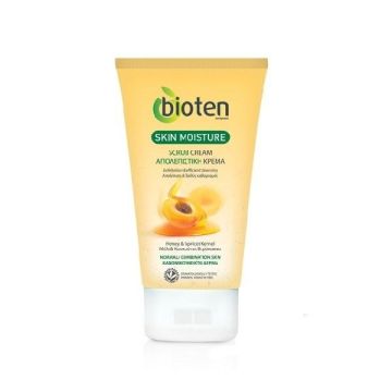 Bioten Skin Moisture Скраб за лице с мед и кайсиева ядка за суха и комбинирана кожа х150 мл