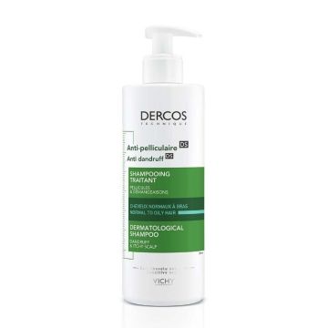 Vichy Dercos Третиращ шампоан против пърхот за нормална до мазна коса x390 мл
