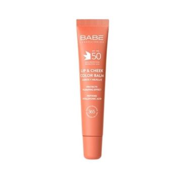Babe Балсам за устни и скули SPF50 х20 мл, телесен