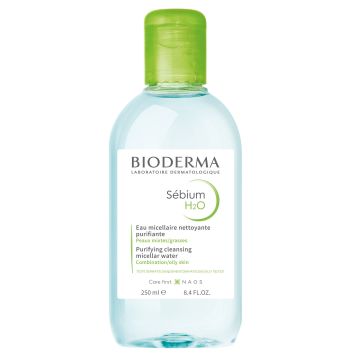 Bioderma Sebium H2O Почистваща мицеларна вода за лице за мазна кожа x250 мл
