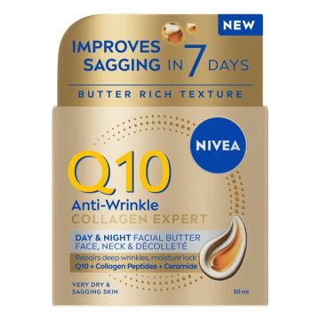 Nivea Q10 Collagen Expert Масло за лице за много суха и отпусната кожа х50 мл