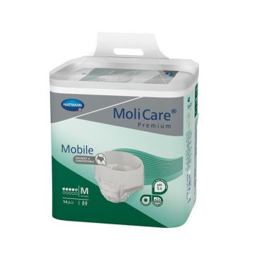 Hartmann MoliCare Mobile Абсорбиращи памперс-гащи за възрастни, 5 капки М х14 броя