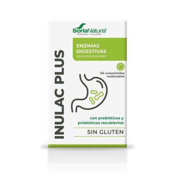 Inulac Plus храносмилателни ензими х24 таблетки за дъвчене Soria Natural