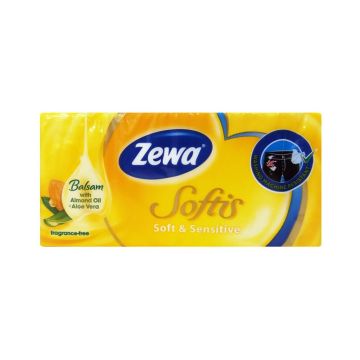 Zewa Softis Soft & Sensitive 4-пластови носни кърпи x1 брой