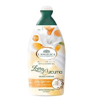 L' Angelica Supreme Care Регенериращ душ гел и пяна за вана с куркума x500 мл