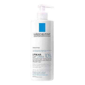 La Roche-Posay Lipikar Lait Urea 10% Хидратиращо мляко против лющене и груба кожа x400 мл