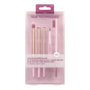 Real Techniques Naturally Beautiful Eye Set Комплект четки за грим, 4263