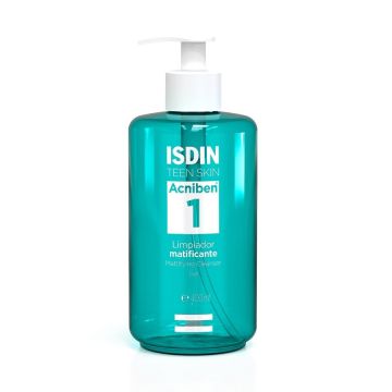 ISDIN Acniben 1 Матиращ почистващ гел за мазна кожа, склонна към несъвършенства x400 мл