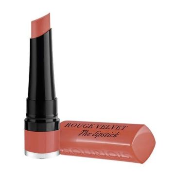 Bourjois Rouge Velvet Matte Дълготрайно матиращо червило, цвят 15 Peachy Nude