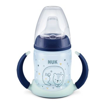 Nuk First Choice Glow In The Dark Шише за сок със силиконов накрайник за деца от 6 до 18 месеца x150 мл