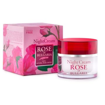 Bio Fresh Rose Нощен крем за лице против бръчки с натурална розова вода х50 мл