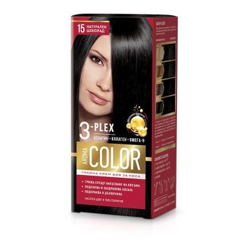 Aroma Color Дълготрайна крем-боя за коса, 15 Натурален шоколад