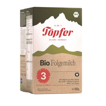 Topfer Lactana Bio 2 Адаптирано био преходно мляко за деца над 10 месечна възраст х600 грама