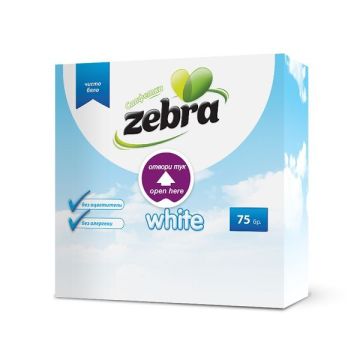 Zebra White Бели салфетки x75 броя