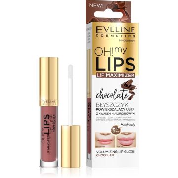 Eveline Гланц за уголемяване на устни Oh! My Lips Chocolate x4.5 мл
