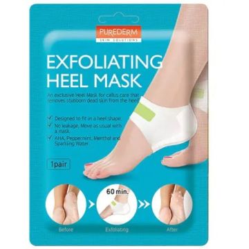 Purederm Ексфолираща маска за загрубели пети x1 брой