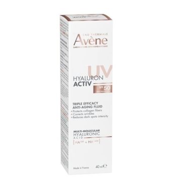 Avene Hyaluron Activ UV Анти-ейдж флуид с тройно действие SPF50 х40 мл