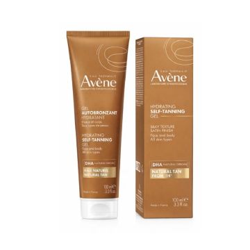 Avene Хидратиращ автобронзиращ гел за лице и тяло х100 мл