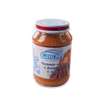 Ganchev Пюре телешко месо с домати и ориз над 4 месечна възраст x190 грама