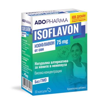 Изофлавон от соя 75 мг x30 капсули Abopharma
