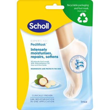 Scholl Маска за крака с масло от макадамия, тип чорапи  х1 чифт