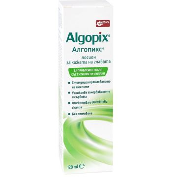 Medica Algopix Лосион За проблемен скалп със сухи люспи и плаки х120 мл