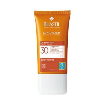 Rilastil Sun System Velvet Cream Крем флуид за лице с висока защита SPF30 x50 мл