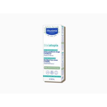 Mustela Stelatopia Емолиентен крем за лице и клепачи x40 мл