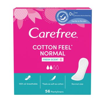 Carefree Normal Fresh Scent Дамски eжедневни превръзки х56 броя