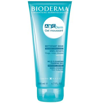 Bioderma ABCDerm Moussant Нежен измиващ гел за бебета и деца x200 мл