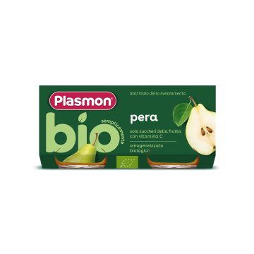 Plasmon Bio Пюре от круша за деца  от 6-ия месец 2x80 грама