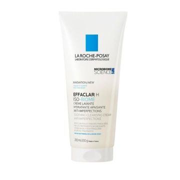 La Roche-Posay Effaclar H Iso-Biome Успокояващ почистващ крем за лице и тяло против несъвършенства x200 мл