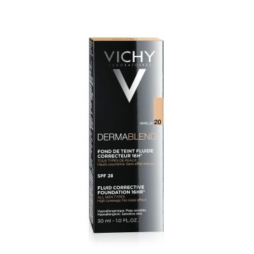 Vichy Dermablend Коригиращ фон дьо тен флуид 20 Ванилия x30мл