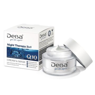 DeBa Q10 Нощна крем-маска за лице x50 мл
