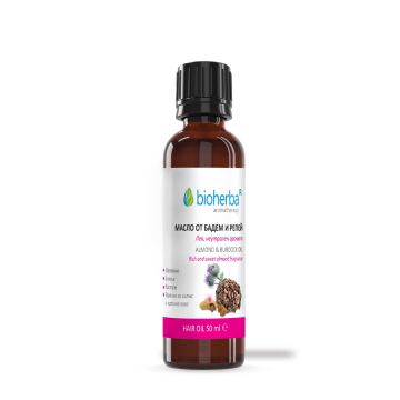 Масло от бадем и репей за коса х50 мл Bioherba
