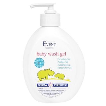 Event Baby Измиващ бебешки гел за коса и тяло с алое вера х400 мл