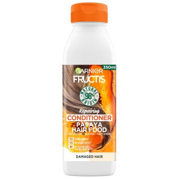 Garnier Fructis Papaya Hair Food Възстановяващ балсам за увредена коса с папая х350 мл