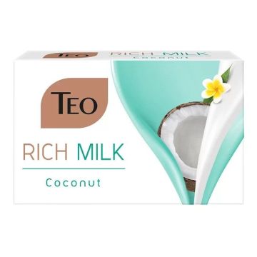 Teo Rich Milk Coconut Твърд сапун х90 грама