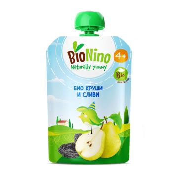 Bionino Био плодова закуска с круша и слива 4м+ х90 г
