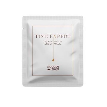 Wooden Spoon Time Expert Био Подхранваща памучна маска за лице х3 дози