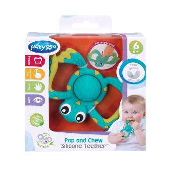 Playgro Чесалка за зъби Костенурка 6+ месеца