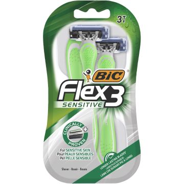 Bic Flex 3 Sensitive Самобръсначка за еднократна употреба за мъже х3 броя