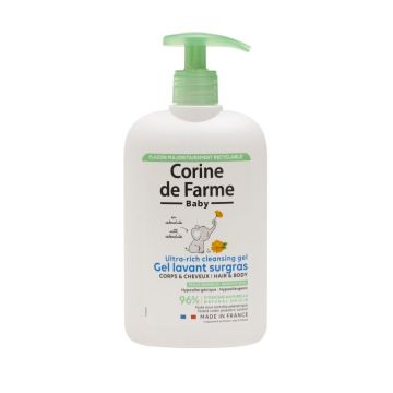 Corine De Farme Baby Хипоалергенен почистваш душ гел за коса и тяло с аромат на невен х500 мл