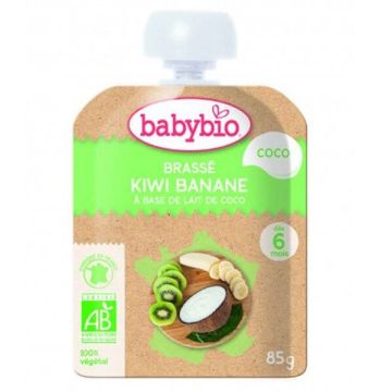 Babybio Био кокосов десерт с киви и банан за деца над 6 месеца x85 грама