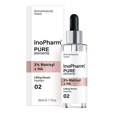 InoPharm Pure Elements Серум за лице с 3% матриксил и хиалуронова киселина x30 мл