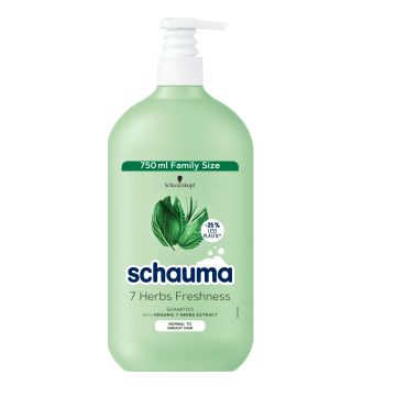Schauma 7 Herbs Шампоан с екстракти от 7 билки за нормална към мазна коса x750 мл