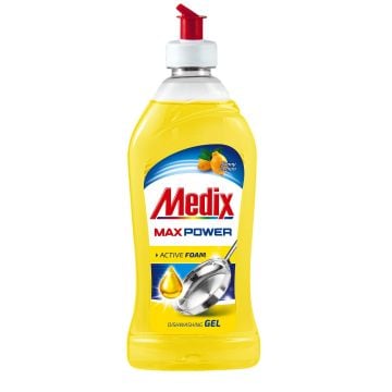 Medix Max Power Lemon Препарат за съдове с аромат на лимон х415 мл